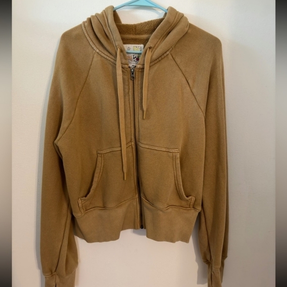 Offline By Aerie Womens Crop Zip Up Hoodie Sweatshirt Size Small - Picture 1 of 3
